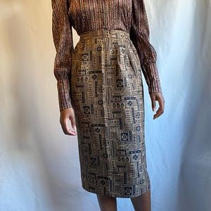 Printed vintage skirt